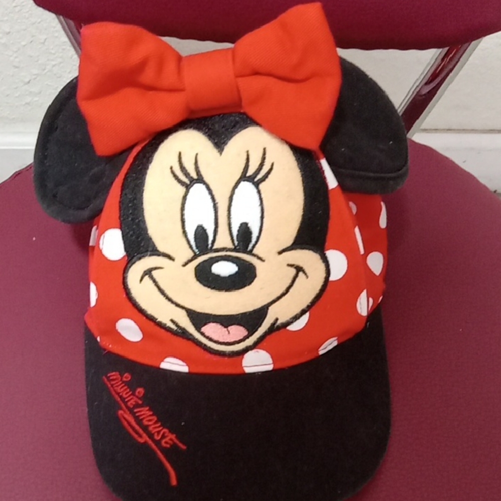 Disney Minnie Mouse Red and Black Hat